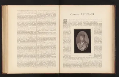 Reproductie van een portret van Georges Truffaut