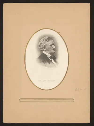 Reproductie van een portret van Richard Wagner
