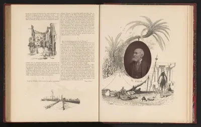 Reproductie van een portret van Théodore Frère