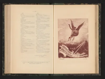 Reproductie van het affiche voor de Cinquantenaire de la divulcation de la photographie