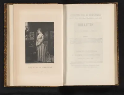 Reproductie van het schilderij A quoi rêvent les jeunes filles door François-Claudius Compte-Calix