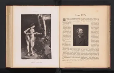 Reproductie van L'amour et la folie door Émile Lévy