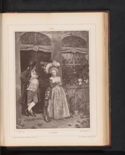 Reproductie van L'automne door Henri Charles Pille
