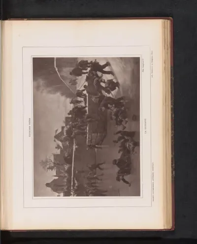 Reproductie van La glissade door Pierre Edouard Frère