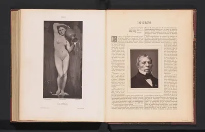 Reproductie van La source door Jean Auguste Dominique Ingres