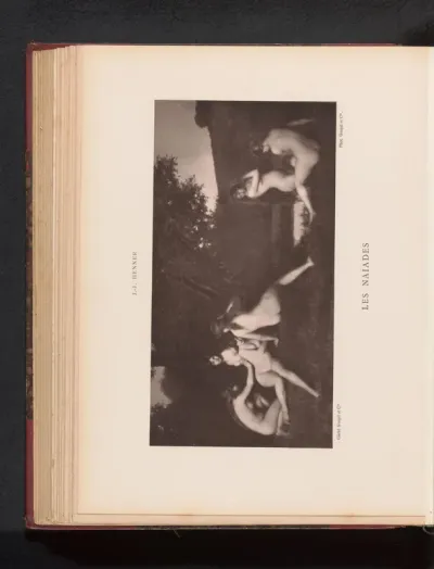 Reproductie van les Naïades door Jean Jacques Henner