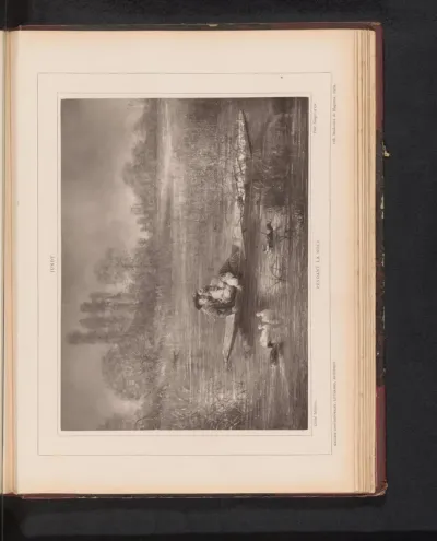 Reproductie van Pendant la noce door Gustave Adolphe Jundt