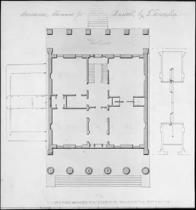 Residence, Planned for Russell, by I. Town, Esq.