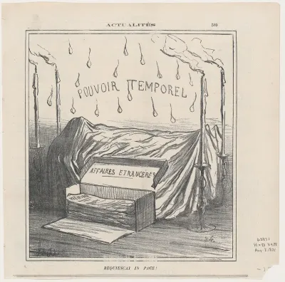 Rest in peace!, from 'News of the day,' published in Le Charivari, August 7, 1871