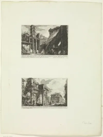 Restanten van de Tempel van Mars Ultor en het Forum van Nerva te Rome