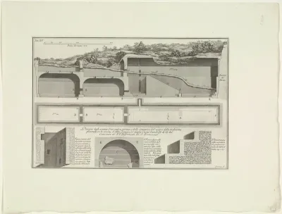 Restanten van een waterreservoir in de Albaanse Heuvels