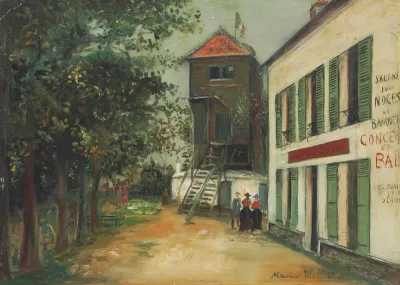 Restaurant et vieux moulin à Sannois