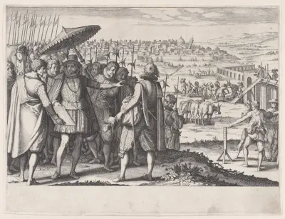 Restauration de L'Aqueduc de Pise (Restoring the Aqueduct in Pisa), from "La Vie de Ferdinand Ier de Medici" (The Life of Ferdinand I de'Medici)