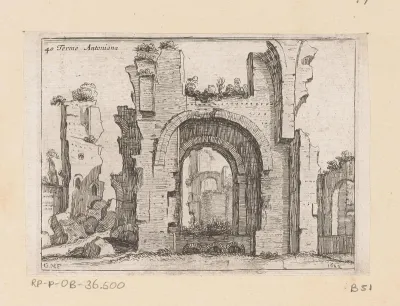 Resten van de Thermen van Caracalla te Rome