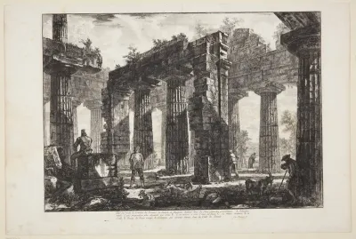 Resterne af det pronaos i Neptun-templet, som er afbildet i forrige blad [...]