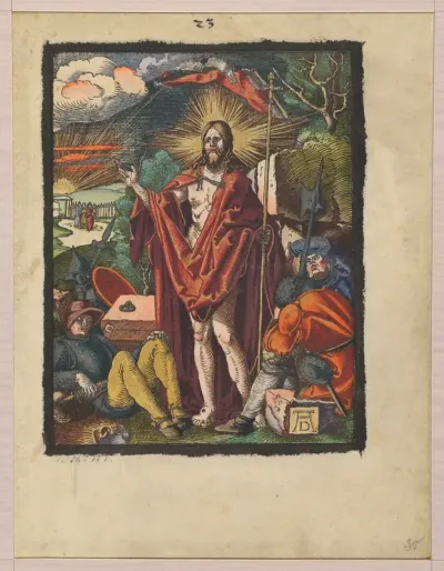 Resurrection, from "The Small Woodcut Passion"