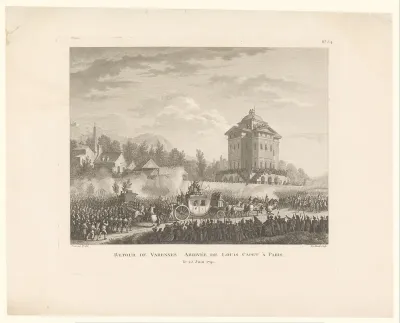 Retour de Varennes. Arrivée de Louis Capet à Paris, le 25 Juin 1791