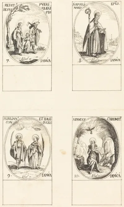 Return from Egypt; St. Apollinaire; St. Julian and Basilissa; St. Paul the Hermit