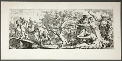 Return from the Vineyards, plate three of four from Le Travaux de la Vendange
