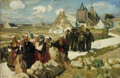 Returning from Mass in Penmarch