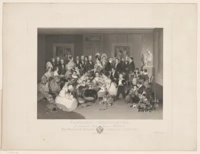 Reünie van het Oostenrijkse Keizerlijke familie in de herfst van 1834