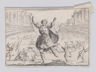 Reverse Copy of Escarmouche dans un Circque (Skirmish in a Circus), from "Les Caprices"