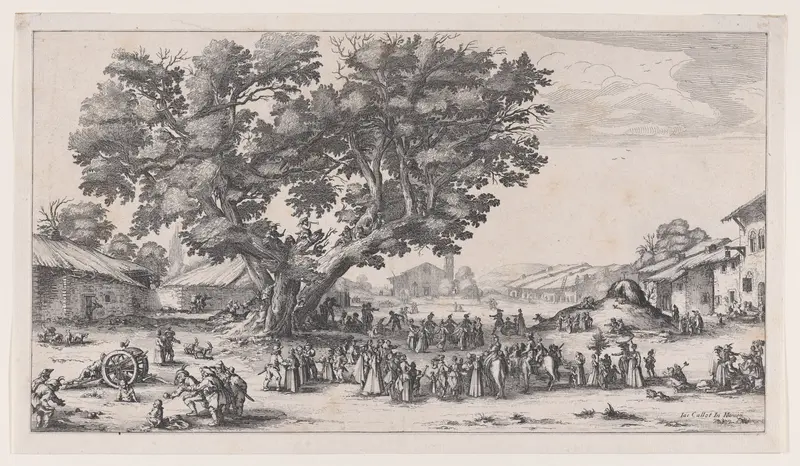 Reverse Copy of La Fiore de Gondreville pièce appelée aussi La Fête du Village, La Petite Foire, Le Bal Champêtre, Le Jeu de Boules (The Fair at Gondreville also called The Village Festival, The Little Fair, The Country Dance, The Game of Bowls)