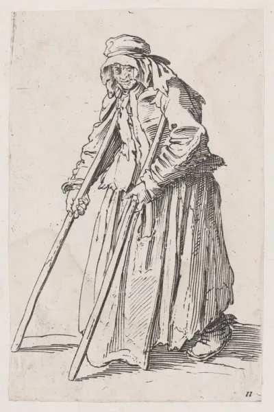 Reverse Copy of La Mendainte aux Béquilles (The Female Beggar with Crutches), from Les Gueux suite appelée aussi Les Mendiants, Les Baroni, ou Les Barons (The Beggars, also called the Barons)