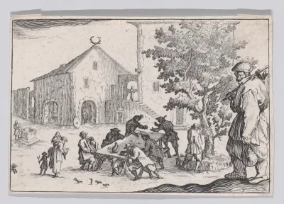 Reverse Copy of L'Auberge (The Inn), from "Les Caprices" Series A, The Florence Set