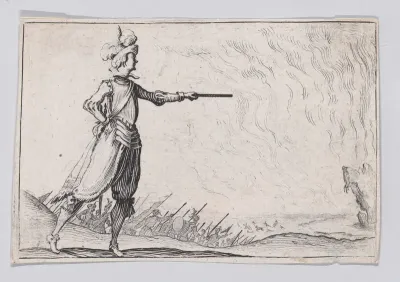 Reverse Copy of Le Commandant a Pied (The Commander on Foot), from "Les Caprices"