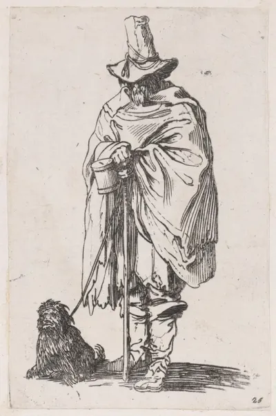 Reverse Copy of Le Gentilhomme au Manteau Bordé de Fourrures Tentant ses Mains Derrière le Dos (The Gentleman with a Fur Lined Coat Holding his Hands Behind his Back), from La Noblesse (The Nobility)
