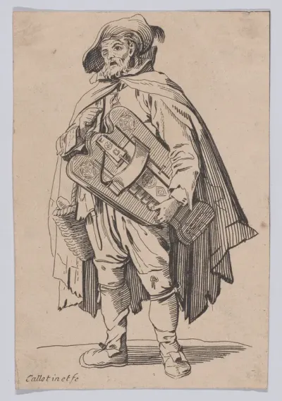 Reverse Copy of Le Joueur de Vielle (The Hurdy-Gurdy Player), from "Les Gueux suite appelée aussi Les Mendiants, Les Baroni, ou Les Barons" (The Beggars, also called the Barons)