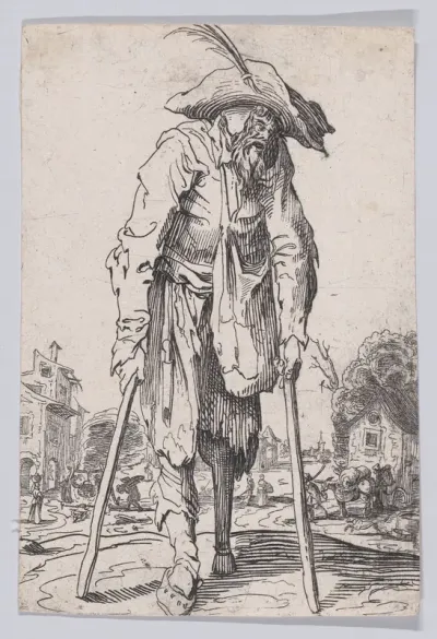 Reverse Copy of Le Mendiant a la Jambe de Bois (The Beggar with the Wooden Leg), from "Les Gueux suite appelée aussi Les Mendiants, Les Baroni, ou Les Barons" (The Beggars, also called the Barons)
