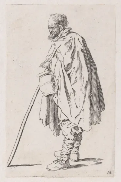 Reverse Copy of Le Mendiant au Couvet (The Beggar of Couvet), from Les Gueux suite appelée aussi Les Mendiants, Les Baroni, ou Les Barons (The Beggars, also called the Barons)