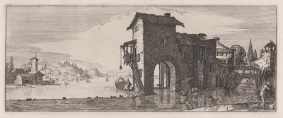 Reverse Copy of Le Moulin a Eau (The Water Mill), plate 3 from "Les Quatre Paysages" (The Four Landscapes)