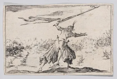 Reverse Copy of Le Porte-Étendard (The Standard Bearer), from Les Caprices