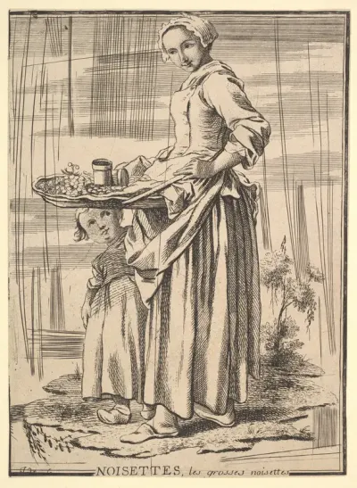 Reverse copy of Noisettes (Nutcrackers), from Les Cris de Paris (The Cries of Paris)