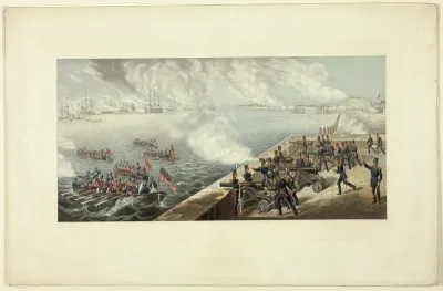 Review of the British Fleet at Portsmouth before the Crimean War