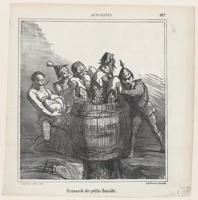 Revival of the little Danaides, from "News of the day"