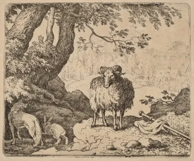 Reynard Returns Home, Accompanied by the Ram and the Rabbit