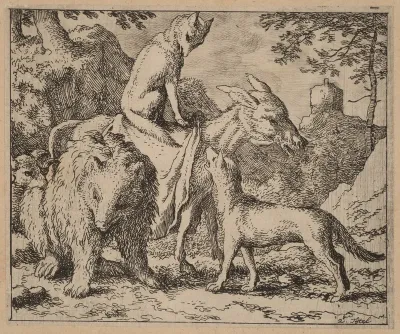 Reynard Seated Atop the Ass