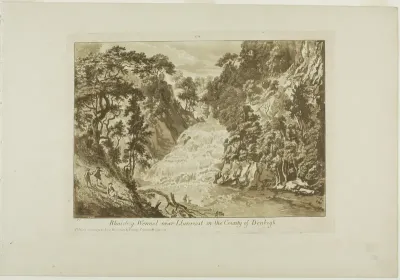 Rhaidr-y Wennel near Llanrwst in the Country of Denbigh, plate twelve from Twelve Views in Wales