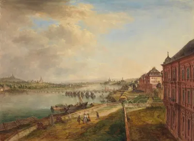 Rheinansicht bei Mainz
