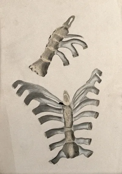 Ribs and sternum: two figures