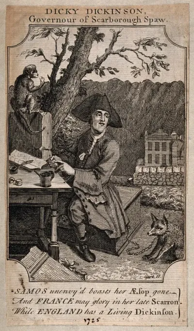 Richard Dickinson, an eccentric who imagines himself a wealthy king, from Scarborough