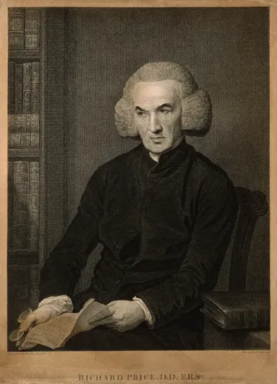 Richard Price. Line engraving by T. Holloway after B. West