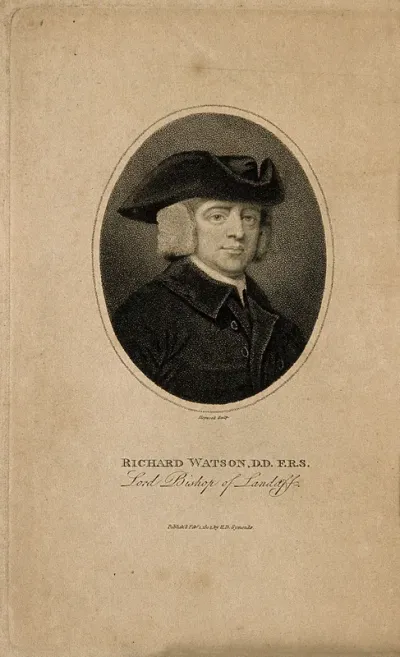 Richard Watson. Stipple engraving by J. Hopwood, 1804, after G. Romney