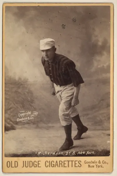 Richardson, 2nd Base, New York, from the series Old Judge Cigarettes