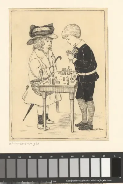 Rie en Jan spelen apotheekje