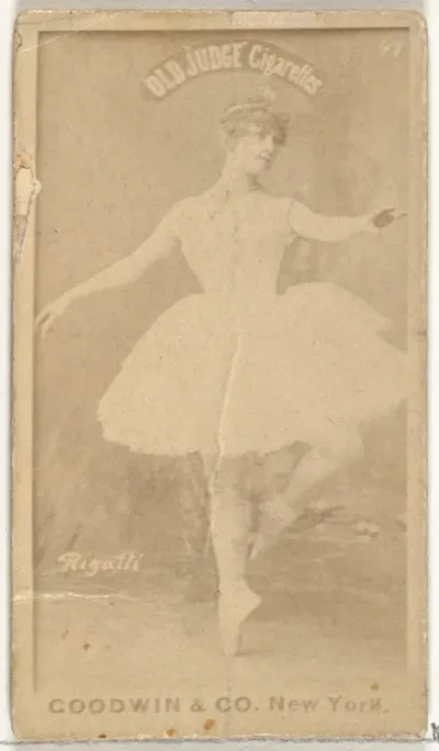 Rigatti, from the Actors and Actresses series (N171) for Old Judge Cigarettes